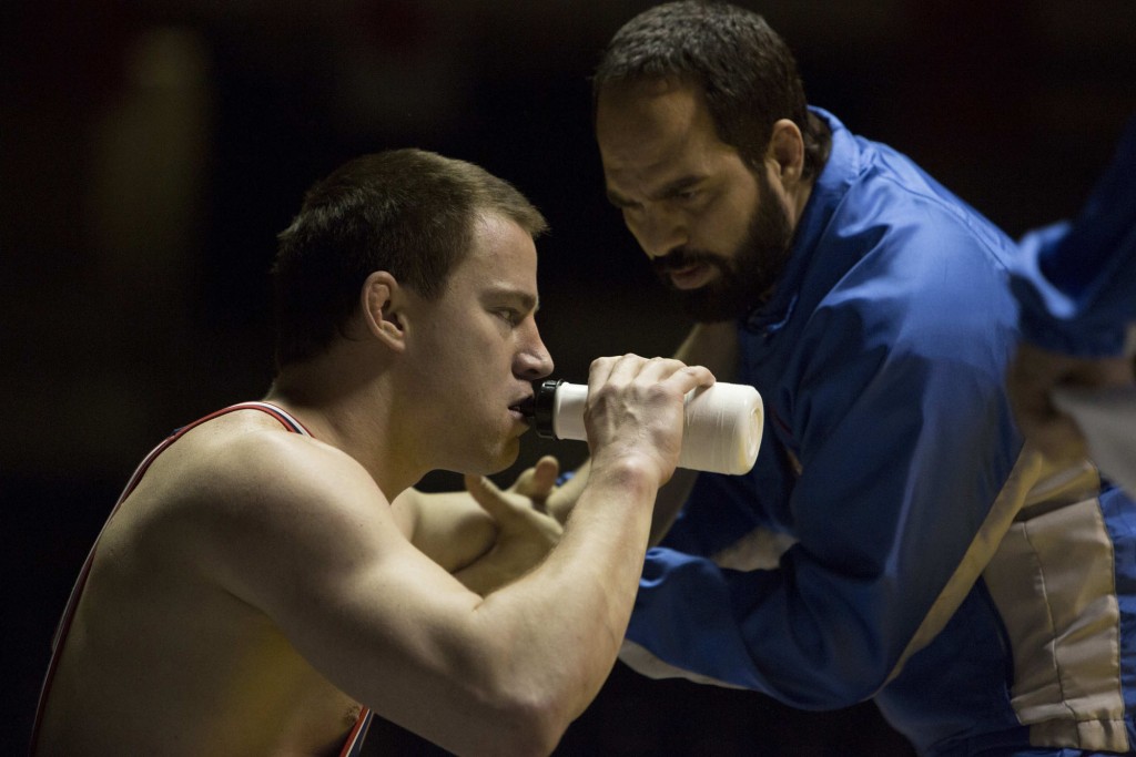 FOXCATCHER - 2014 FILM STILL - Channing Tatum as Mark Schultz and Mark Ruffalo as Dave Schultz - Photo by Scott Garfield/Sony Pictures Classics  © Fair Hill, LLC.  All rights reserved.