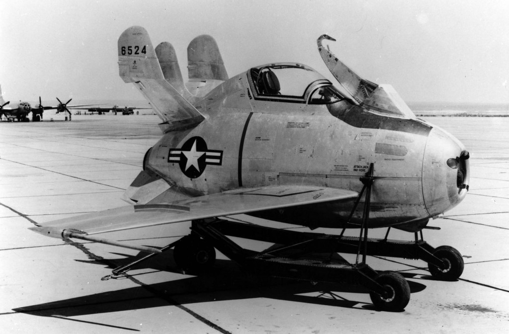 Second McDonnell XF-85 built (S/N 46-524). Note the missing winglets. (U.S. Air Force photo)